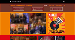 Desktop Screenshot of louderthanwordsfest.com