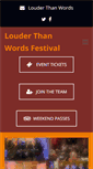 Mobile Screenshot of louderthanwordsfest.com